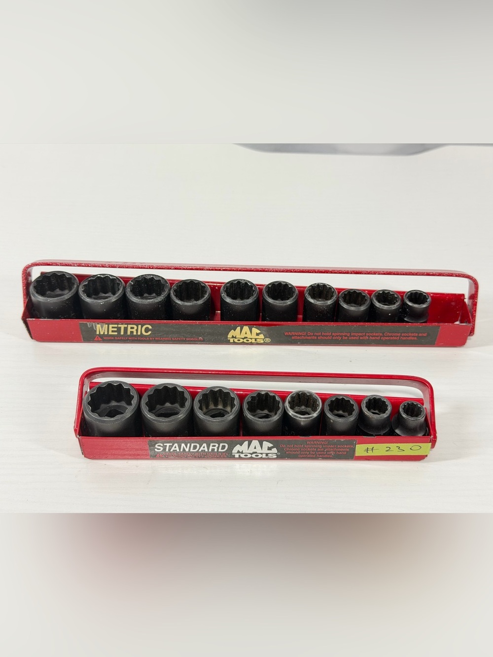 #230 Mac Tools USA 8 SAE / 10 Standard 3/8 Drive Shallow 12 Point Impact Socket